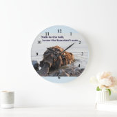 おもしろいなビーバー ラージ壁時計 (ホーム)