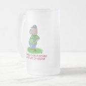 おもしろいなビールのジョッキ: Shankopotamus フロストグラスビールジョッキ (正面左)