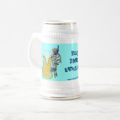 おもしろいなビールダイビングのマグ ビールジョッキ (正面左)