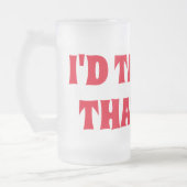 おもしろいなビール樽"私は叩きますそれを" フロストグラスビールジョッキ (左)