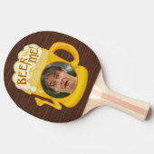 おもしろいなビール私飲むユーモア|のパーソナライズな写真 卓球ラケット (横)
