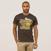 おもしろいなビール飲むユーモア Tシャツ (正面フル)