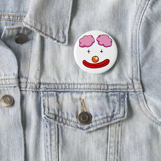 おもしろいなピエロの顔 缶バッジ (インサイチュ)