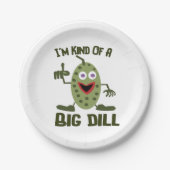 おもしろいなピクルスのパーティーの紙皿 ペーパープレート (正面)