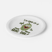 おもしろいなピクルスのパーティーの紙皿 ペーパープレート (アングル)