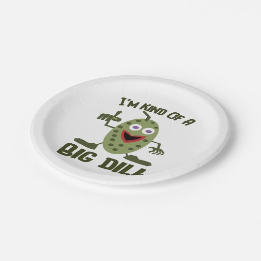 おもしろいなピクルスのパーティーの紙皿 ペーパープレート (アングル)