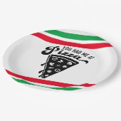 おもしろいなピザ紙皿 ペーパープレート (アングル)