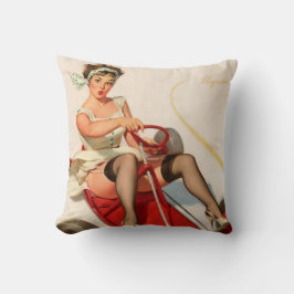 おもしろいなピンナップの女の子 クッション