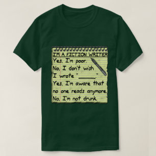 おもしろいなフィクションの作家の解答集のノート Tシャツ
