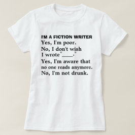 おもしろいなフィクションの作家の解答集の作家のユーモア Tシャツ