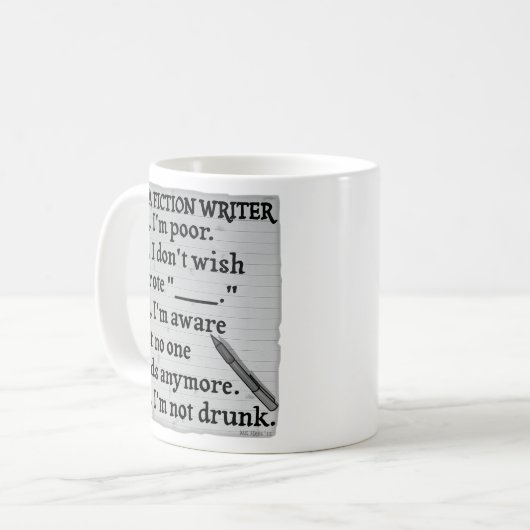 おもしろいなフィクションの作家の解答集の紙 コーヒーマグカップ (正面左)