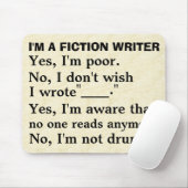 おもしろいなフィクションの作家の解答集 マウスパッド (マウス)