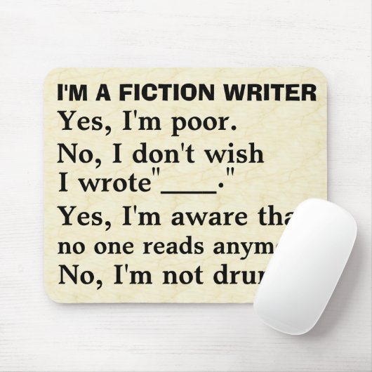 おもしろいなフィクションの作家の解答集 マウスパッド (マウス)