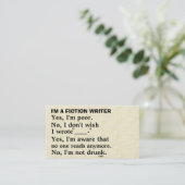 おもしろいなフィクションの作家の解答集 名刺 (スタンド正面)