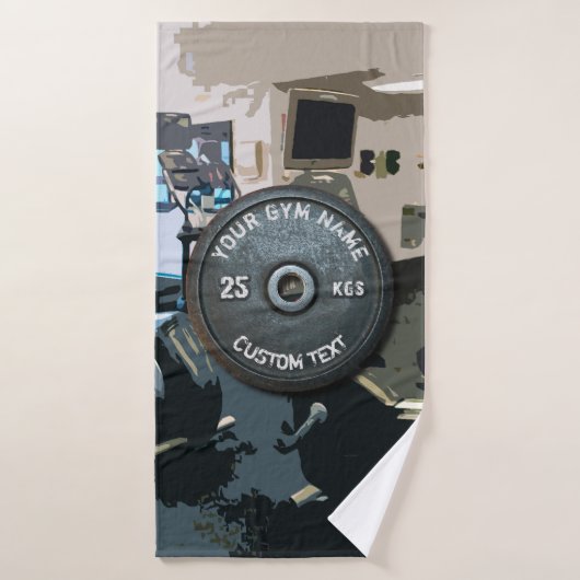 おもしろいなフィットネスのヴィンテージの体育館の所有者かユーザー バスタオル (バスタオル)