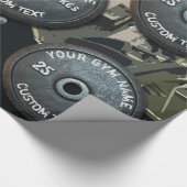 おもしろいなフィットネスのヴィンテージの体育館の所有者かユーザー ラッピングペーパー (角)