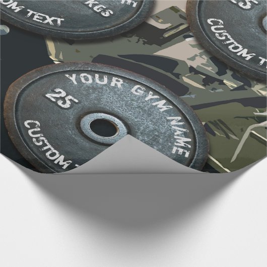 おもしろいなフィットネスのヴィンテージの体育館の所有者かユーザー ラッピングペーパー (角)