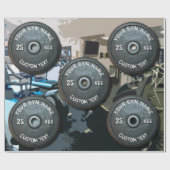 おもしろいなフィットネスのヴィンテージの体育館の所有者かユーザー ラッピングペーパー (フラット)