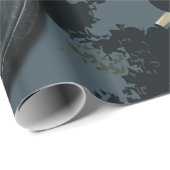 おもしろいなフィットネスのヴィンテージの体育館の所有者かユーザー ラッピングペーパー (ロールコーナー)