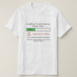 おもしろいなフィンランドの夏のワイシャツ及びジャケット Tシャツ