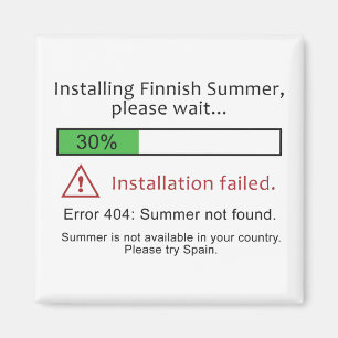 おもしろいなフィンランドの夏の磁石 マグネット