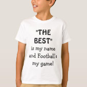 おもしろいなフットボールの試合の最も最高のなスポーツ Tシャツ (正面)