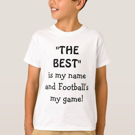 おもしろいなフットボールの試合の最も最高のなスポーツ Tシャツ (正面)