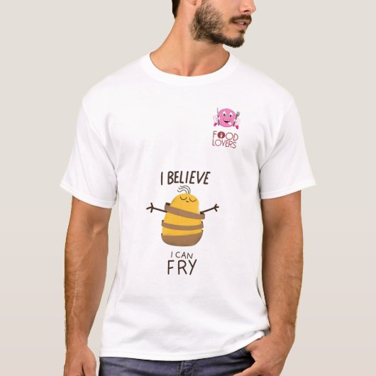 おもしろいなフライドポテトのTシャツ Tシャツ (正面)
