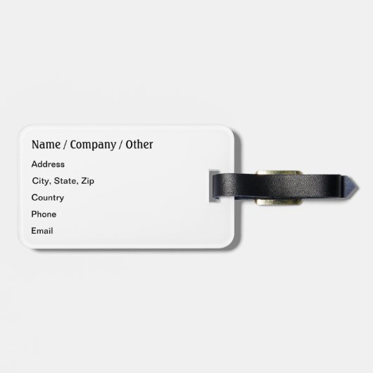 おもしろいなフライドポテト ラゲッジタグ (裏面横)