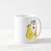 おもしろいなフルーツのしゃれ私達は完全なナシを作ります コーヒーマグカップ (正面右)