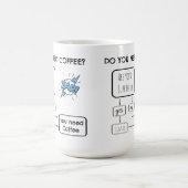 おもしろいなフローチャート、コーヒーを必要としますか。 コーヒーマグカップ (中央)