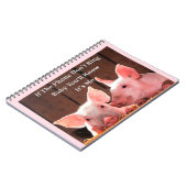 おもしろいなブタのことわざおよび引用文のおもしろいなブタのミーム ノートブック (左側)