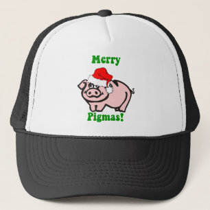おもしろいなブタのクリスマス キャップ