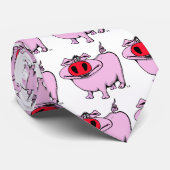 おもしろいなブタのタイのデザイン ネクタイ (ロール)