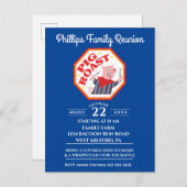 おもしろいなブタのローストの家族会 インビテーションポストカード (正面/裏面)