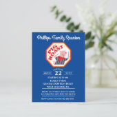 おもしろいなブタのローストの家族会 インビテーションポストカード (スタンド正面)