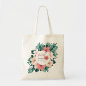 おもしろいなブッククラブのピンクのフラミンゴの友人 トートバッグ (正面)