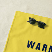 おもしろいなブラジルの旗の名前入りなビーチタオル ビーチタオル (インサイチュ)