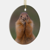 おもしろいなプレーリードッグ セラミックオーナメント (右)