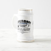 おもしろいなプログラマー ビールジョッキ (正面左)