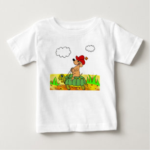 おもしろいなベビーのTシャツ"犬" ベビーTシャツ