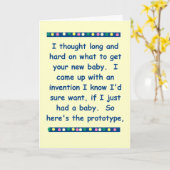 おもしろいなベビーカード カード (黄色い花)