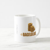 おもしろいなベーゲル、パン屋 コーヒーマグカップ (正面右)