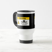 おもしろいなベーコンの警告のタンブラー トラベルマグ (正面左)