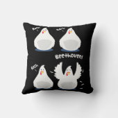 おもしろいなベートーベンの鶏音楽枕 クッション (裏面)