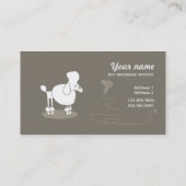 おもしろいなペットグルーミングの名刺 名刺 (裏面)