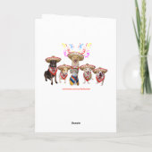 おもしろいなペットスペインのなバースデー・カード カード (裏面)