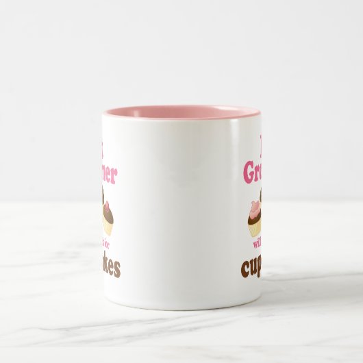 おもしろいなペットトリマー ツートーンマグカップ (中央)