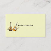 おもしろいなペンギンのギター奏者のミュージシャンのギタリスト 名刺 (裏面)