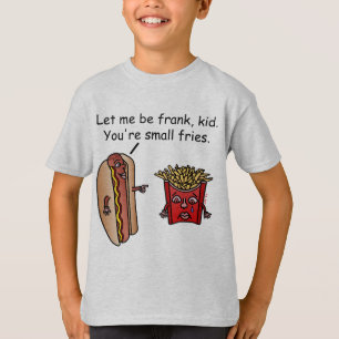 おもしろいなホットドッグのフライドポテトの食糧しゃれ Tシャツ